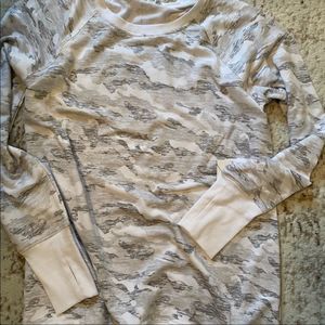 Whitewash Camo Sweatshirt w/ thumb holes